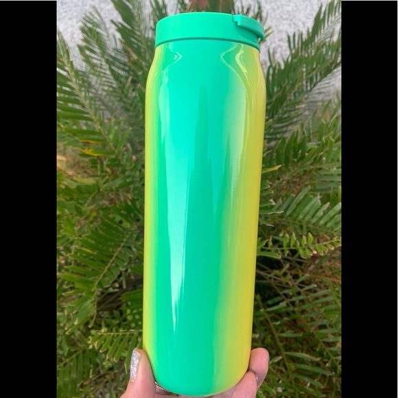 Starbucks Ombre Stainless Water Bottle Tumbler Green Orange Cup 20oz New 2022 - Picture 12 of 17